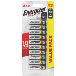 Energizer Max AA Batteries 10 Pack