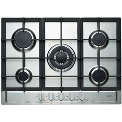 Emilia 70cm 5 Burner Gas Cooktop Stainless Steel