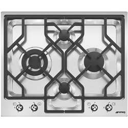 Smeg Classic 60cm Gas Cooktop Stainless Steel