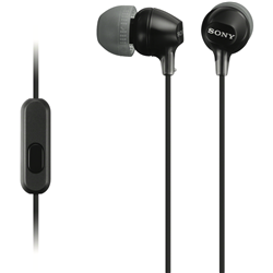 Sony In Ear MDREX15APB Black Headphones