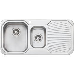 Oliveri 1 + 1/2 Bowl Inset Sink with Drainer