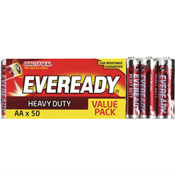 Eveready Heavy Duty AA 50 PK