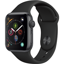 Apple Watch Series 4 GPS 40mm Space Grey Aluminium Case with Black Sport Band