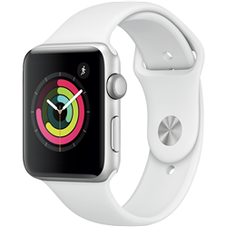 Apple Watch Series 3 GPS 42mm Silver Aluminium Case with White Sport Band
