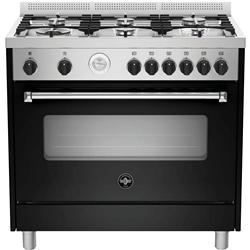 La Germania Americana 90cm Gas Upright Cooker - Black