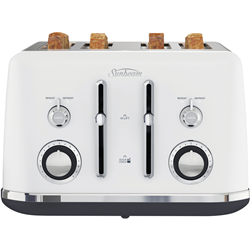 Sunbeam Alinea Collection 4 Slice Toaster - White