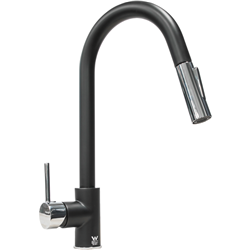 Hafele Mixer Tap with Sprayer Black Chrome
