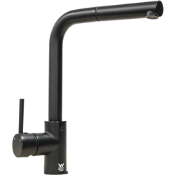 Hafele Mixer Tap with Pull Out Nozzle Black