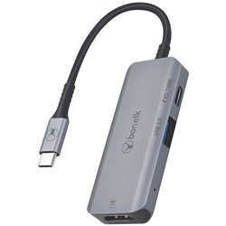 Bonelk USB-C 3-in-1 Multiport Hub (Space Grey)