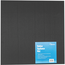 Pacifica Black Rubber Appliance Mat