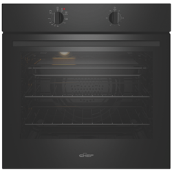 Chef 60cm Electric Oven Dark Stainless 10amp Plug