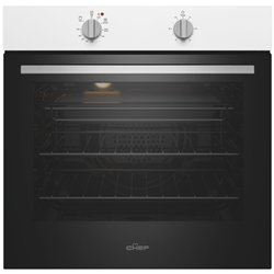 Chef 60cm Electric Oven White 10amp Plug