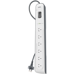 Belkin 6 Port Surge Protector (2M Cord)