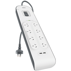 Belkin 8 Port Surge Protector (2M Cord)