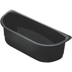 Oliveri AC7220 MONET D SHAPE COLANDER CHARCOAL