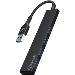 Bonelk Long-Life USB-A to 4 Port USB 3.0 (Black)