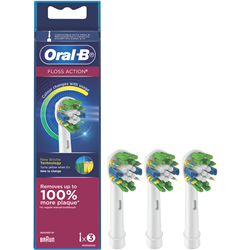 Oral B Floss Action Replacement Brush Head 3pk