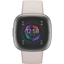 Fitbit Sense 2 Lunar White/Platinum Aluminium