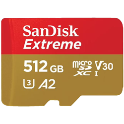 Sandisk Extreme Micro SDXC 512GB SD Memory Card