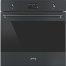 Smeg Classic 60cm Pyrolytic Steam Oven with Probe Matte Black