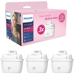 Philips 3 x Micro X-Clean Alkaline Filters 3 Pack Hanging Packaging