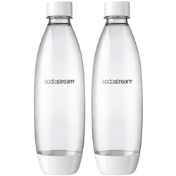 Sodastream Carb Bottle 1L Twin Pack White Fuse
