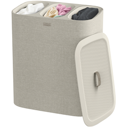 Joseph Joseph Tota Trio 90 Litre Laundry Separation Basket Ecru