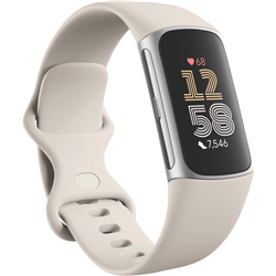 Fitbit Charge 6 - Porcelain/Silver Aluminium