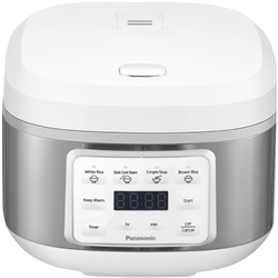 Panasonic 8 Cup Rice And Multi Cooker White/Silver
