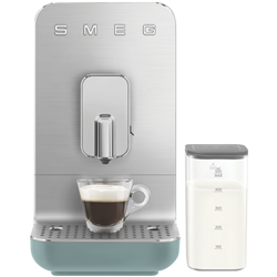 Smeg Bean To Cup Coffee Machine With Milk Steaming System Emerald Green