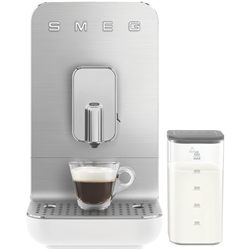 Smeg Bean To Cup Coffee Machine With Milk Steaming System Matte White