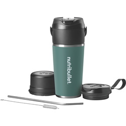 NUTRIBULLET Stainless Steel Flip Portable Blender Eucalyptus