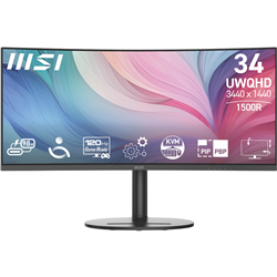 MSI 34 UWQHD 1500R Curved Black Monitor