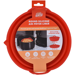 Cook Easy 21cm Round Collapsible Silicone Air Fryer Liner